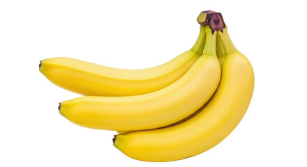 Isolated bunch of bananas