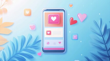 Instagram social network app UI interface mockup design. Modern social media platform profile story layout template. Vector illustration