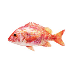 Obraz premium Close-up of a vibrant red fish