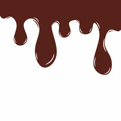 melted chocolate dripping on white background, chocolate melted wave Background. chocolate fluid background. chocolate liquid.
