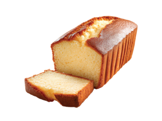 Pound cake isolated on Transparent Background PNG