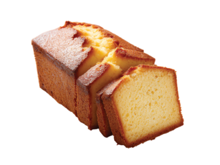 Pound cake isolated on Transparent Background PNG