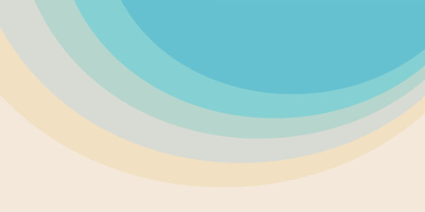 Blue sea and beach summer banner background with abstract ripple