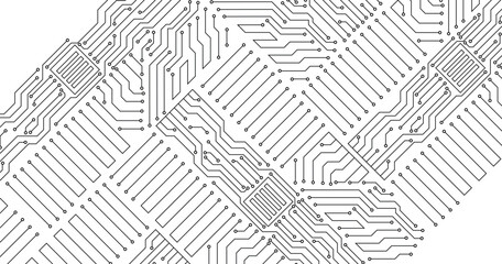 Grey technology on white background. Vector illustration.