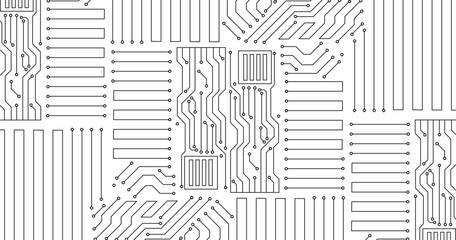 High tech technology geometric illustration. Vector illustration.