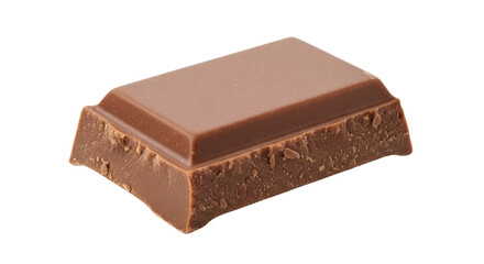 Isolated Milk Chocolate Piece