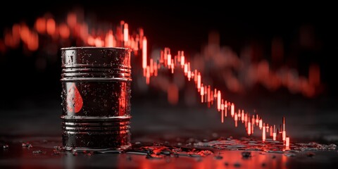 Global Oil Crisis Market Crash Impact on Prices and Economy Industrial Environment Visual Analysis Economic Overview
