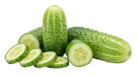 Isolated Cucumbers