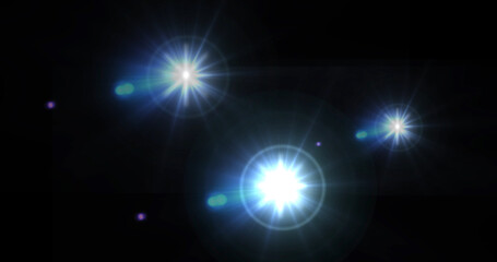 Papparazi camera flashes random black background for overlay on advertisement. Studio light flash on dark bg. Fame glamour product add-on. White camera flashes red carpet. Stardom popularity.