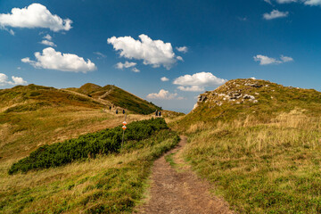 Hiking in the Mala Fatra Mountains, Slovakia.
