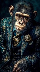 Capturing a charismatic personality through playful animal fashion.