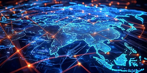 Telecommunications driving information flows across Asia