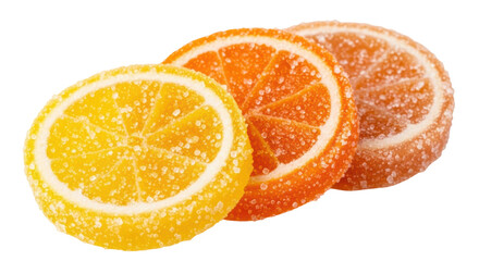 Isolated Citrus Jellies