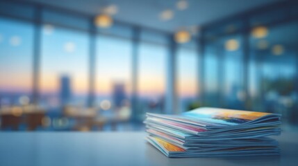 Marketing Strategies Vibrant Print Magazines Modern Office Professional Layout Engaging Content
