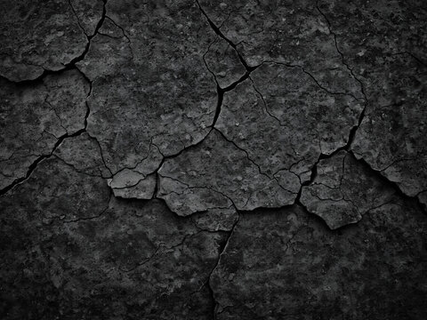 Ver&ouml;dung: Eine Schwarz-Wei&szlig;-Studie rissiger Erde &ndash; Textur, Verfall und die Stille der extremen Trockenheit. Eine visuelle Meditation &uuml;ber Zerst&ouml;rung und die Fragilit&auml;t nat&uuml;rlicher Strukturen.