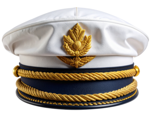   Decorative Sailor Hat with Nautical Ropes.