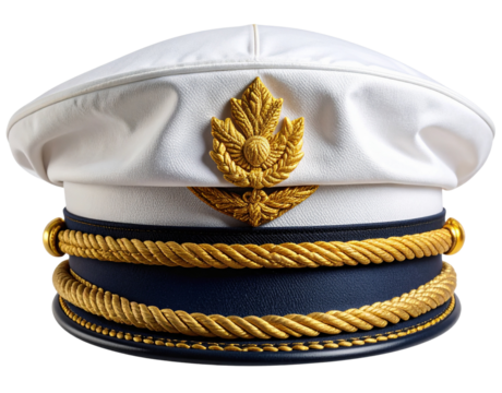   Decorative Sailor Hat with Nautical Ropes.