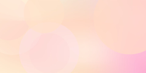 Minimalist banner background, pastel colorful, pink and yellow gradations. Circle effect style geometric, modern art type2