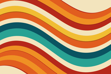 Groovy Wave Pattern With Bold Trippy Stripes