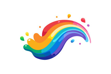 elegant loop ribbon with gentle gradient effect