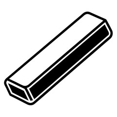 Eraser line art vector illustration 