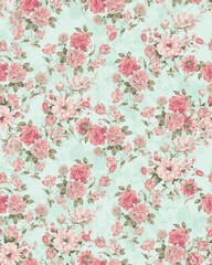 top and kurti design floral pattern