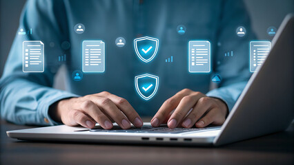 Digital security and data protection concept cybersecurity information security