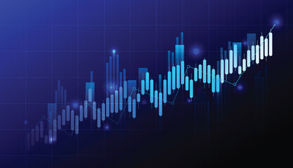 Business financial background, candle stick graph chart of stock market investment trading graph, illustration business and financial concepts vector design.