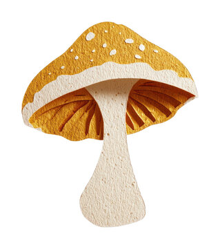 PNG Mushroom illustration texture paper.