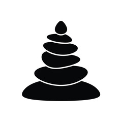 Rock Cairn Icon Vector Illustration
