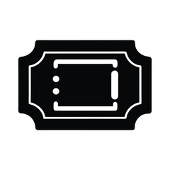 Ticket Stub Icon Vector Illustration