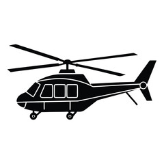 military helicopter vector illustration