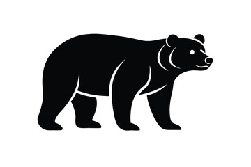 bear standing vector icon