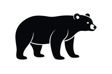 bear standing vector icon