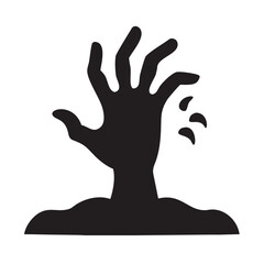 Obraz premium Zombie hands rising from the grave