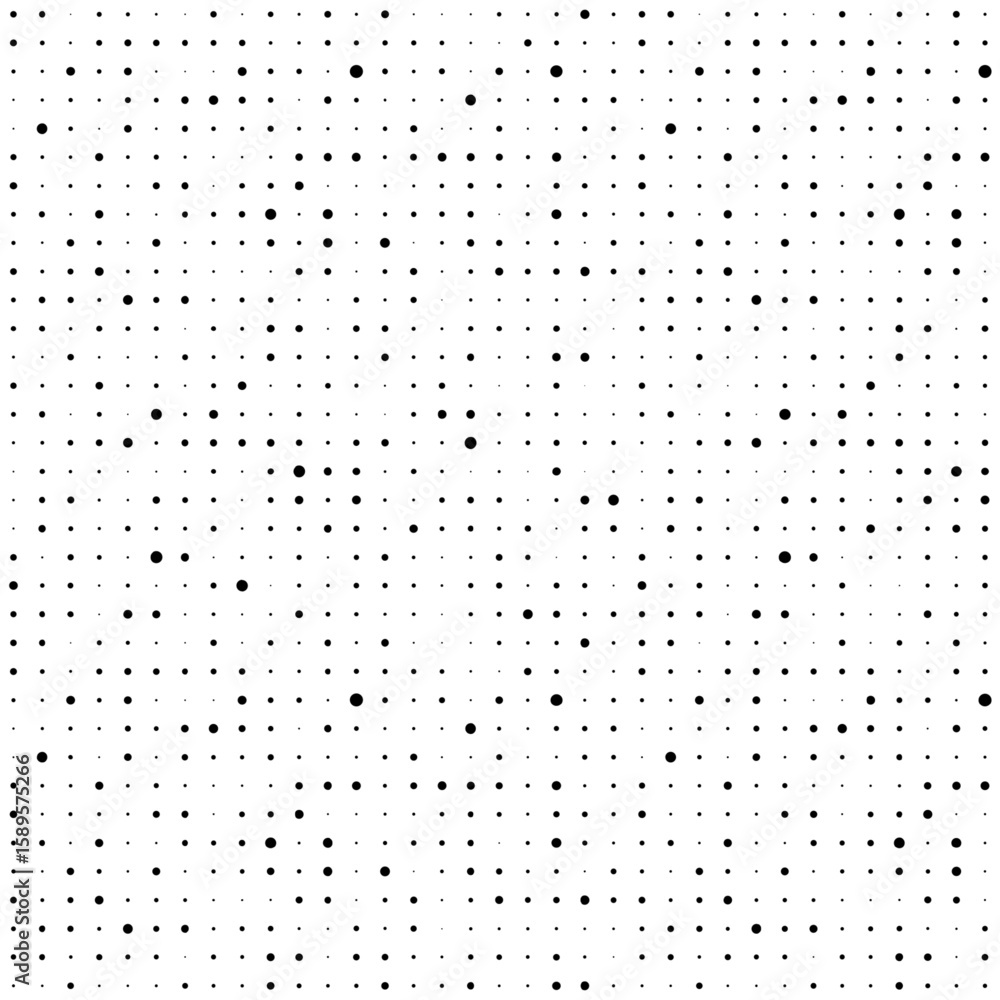 Poster small dot seamless pattern. square tiny dotted patern. repeating fadew halftone. fading little backg