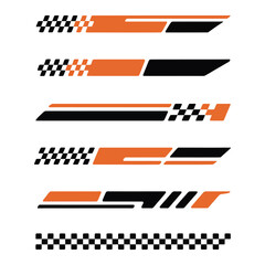 Sport racing stripes car stickers designed for body modification, drift and speed vinyl decals ideal for cars, bikes, trucks, and racing enthusiasts