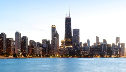 Obraz premium Chicago skyline at twilight