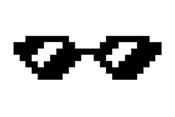Fototapeta premium pixel sunglasses vector illustration