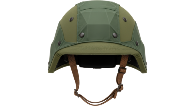 Isolated Military Combat Helmet