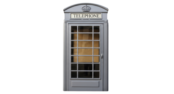 Isolated Telephone Booth