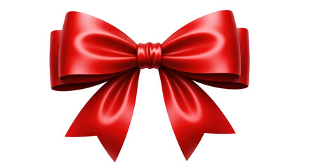 Naklejka premium Isolated Red Satin Bow