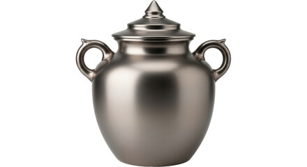 Isolated Silver Urn