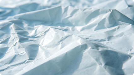 Fototapeta premium Crumpled white paper texture abstract