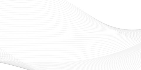 Thin line wavy abstract vector background. Curve wave seamless pattern. Line art striped graphic template. 