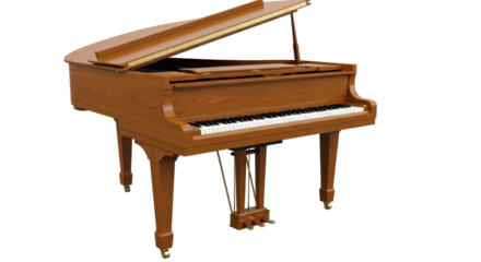 Isolated Cartoon Piano