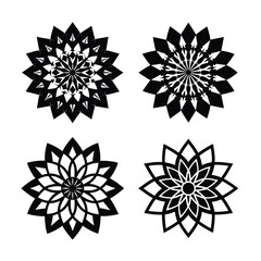 Obraz premium Beautiful Flower Mandala Bundle