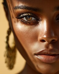 Golden Gaze – Radiant Beauty in Warm Light