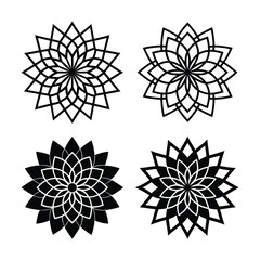 Obraz premium Beautiful Flower Mandala Bundle