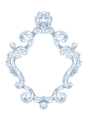 vintage victorian drawing frame